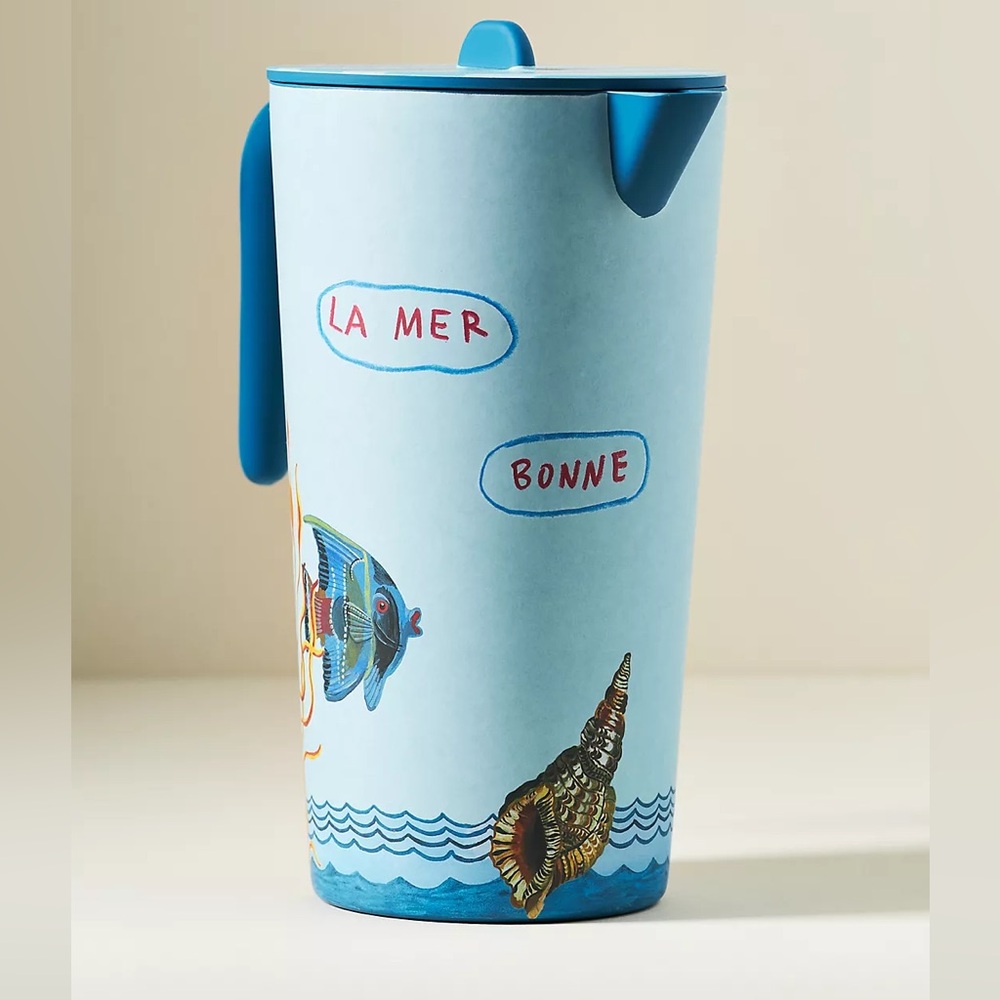 Anthropologie Nathalie Lete By the Sea Melamine Pitcher